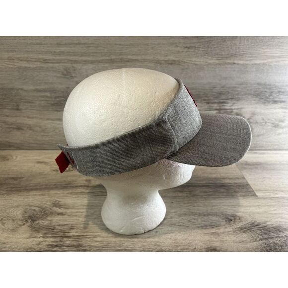 ST. LOUIS CARDINALS Adult Visor Cap Hat Sun Shield Adjustable Gray CARDS Game - Picture 4 of 6